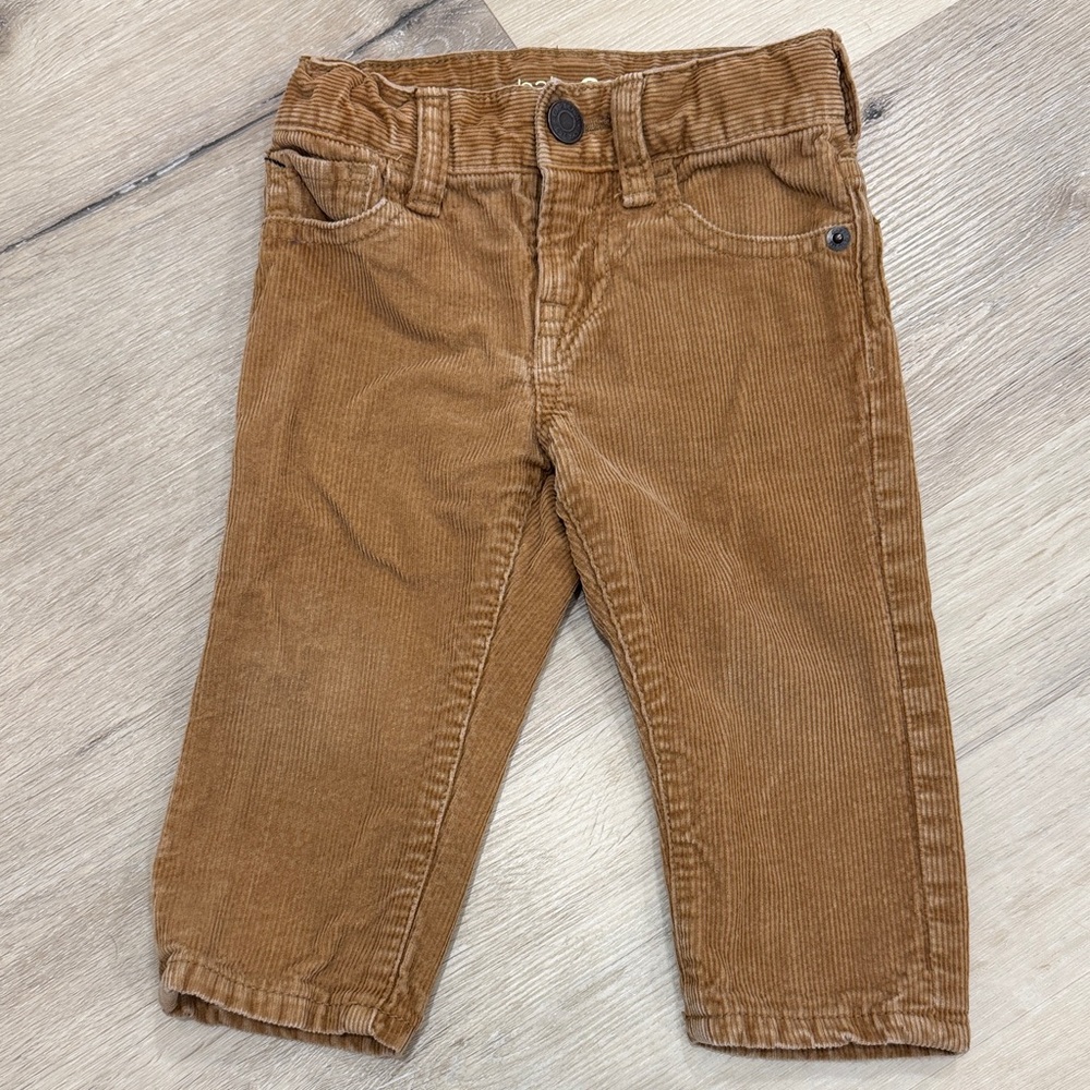 BabyGAP Tan Corduroy Kids Slim Pants 12-18m